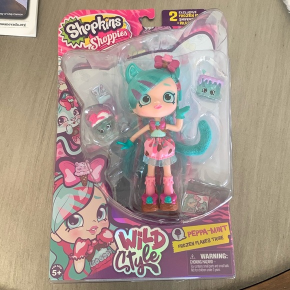 Shopkins Shoppies Wild Style Peppa-Mint New NIB Retired In a Box - Picture 1 of 2